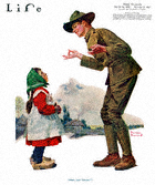 Norman Rockwell's Polley Vous Fransay from the November 22, 1917 Life Magazine cover