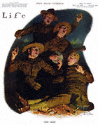 Norman Rockwell's Over There from the January 31, 1918 Life Magazine cover