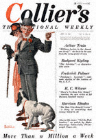 Norman Rockwell's The Tagalong from the April 19, 1919 Collier's cover