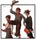 Norman Rockwell's Vacation from the June 21, 1919 Country Gentleman cover