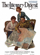 Norman Rockwell's Taking Mother Over the Top from the July 26, 1919 Literary Digest cover