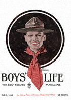 Head of a Boy Scout from the July 1919 Boys' Life cover