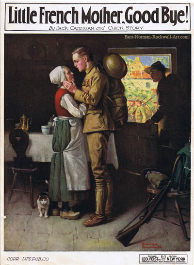 Little French Mother, Good-bye! - Norman Rockwell's Sheet Music