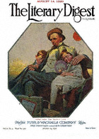 Norman Rockwell's Home From the County Fair from the August 14, 1920 Literary Digest cover