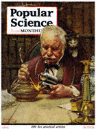 Norman Rockwell's The Welder from the April 1921 Popular Science cover
