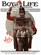 Fourth of July from the July 1921 Boys' Life cover