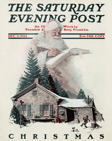 Norman Rockwell: Santa's Christmas List 1924