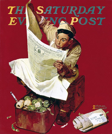 Norman Rockwell: Willie Gillis: Hometown News