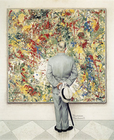 The January 13, 1962 Saturday Evening Post cover by Norman Rockwell entitled The Connoisseur