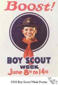 1918 Boy Scout Week Poster - Boost