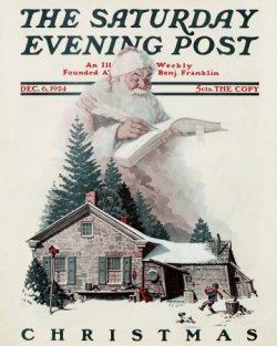 Norman Rockwell Santa's Christmas List