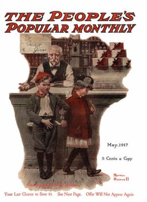 No Credit Given by Norman Rockwell appeared on Peoples Popular Monthly cover May 1917