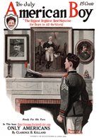 Norman Rockwell's Ready for His Turn from the July 1917 American Boy cover