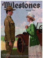 Norman Rockwell's Woman with Soldier from the August 1917 Milestones cover