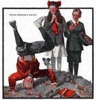 Norman Rockwell's Cousin Reginald Is Cut Out from the November 17, 1917 Country Gentleman cover