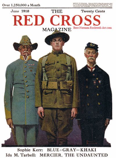 Veterans of Two Wars by Norman Rockwell appeared on Red Cross cover June 1918