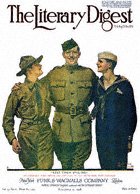 Norman Rockwell's Keep Them Smiling from the May 18, 1918 Literary Digest cover