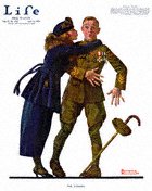 Norman Rockwell's The Coward from the April 10, 1919 Life Magazine cover