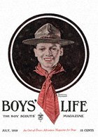 Head of a Boy Scout from the July 1919 Boys' Life cover