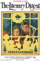 Norman Rockwell's Children Looking in a Toy Store Window from the December 18, 1920 Literary Digest cover