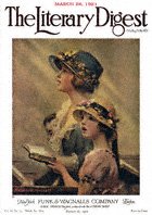 Norman Rockwell's Mother and Daughter Singing in Church from the March 26, 1921 Literary Digest cover