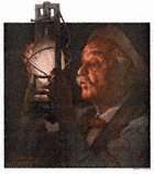 Norman Rockwell's Man With Lantern from the April 23, 1921 Country Gentleman cover