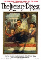 Norman Rockwell's Spectators at a Parade from the May 28, 1921 Literary Digest cover