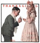 Norman Rockwell's The Wishbone from the November 19, 1921 Country Gentleman cover