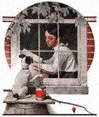Schoolboy Gazing Out the Window from the June 10, 1922 Saturday Evening Post cover
