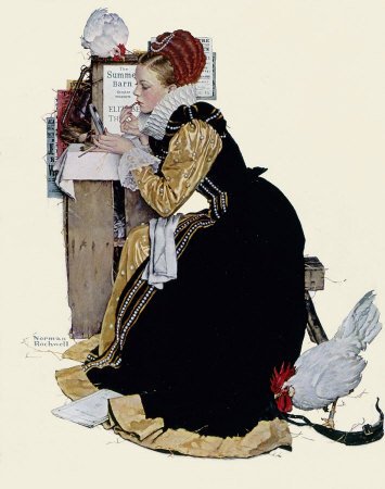 The August 5, 1939 Saturday Evening Post cover by Norman Rockwell entitled Summer Stock