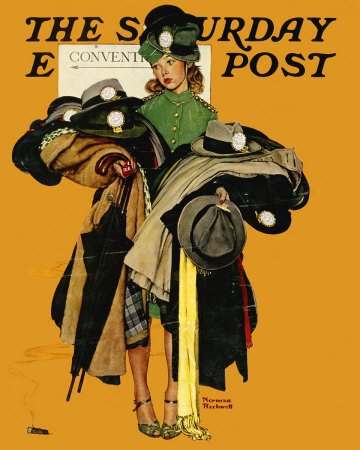The May 3, 1941 Saturday Evening Post cover by Norman Rockwell entitled The Convention
