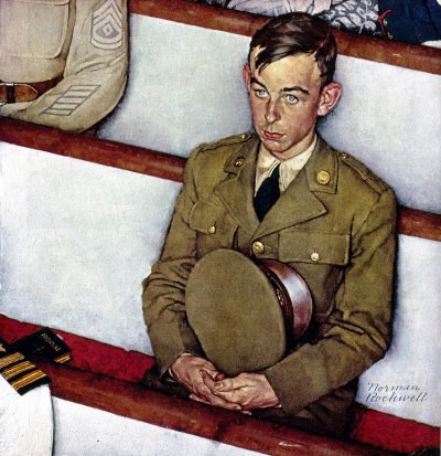 Norman Rockwell: Willie Gillis In Church