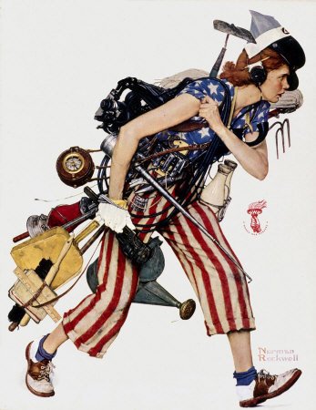 Norman Rockwell: Liberty Girl