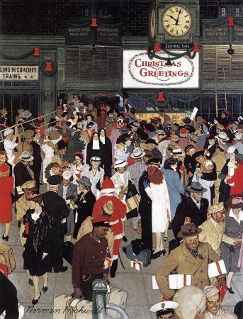Norman Rockwell: Union Station Chicago
