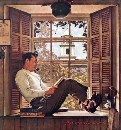 Norman Rockwell: Willie Gillis In College