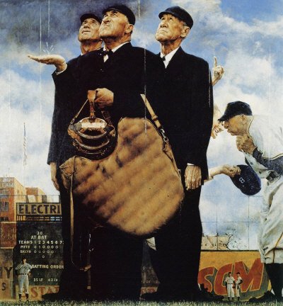 Norman Rockwell: Three Umpires