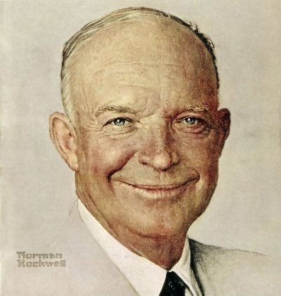 The October 11, 1952 Saturday Evening Post cover by Norman Rockwell entitled Portrait of Dwight D Eisenhower