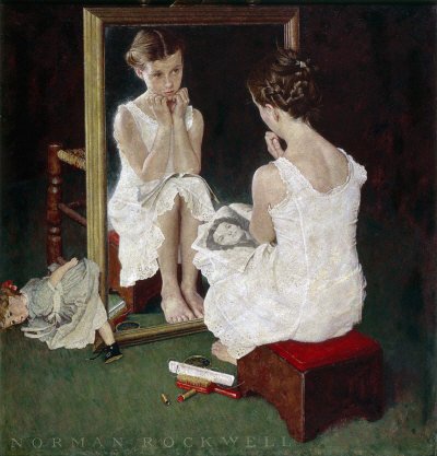 oNorman Rockwell: Girl at Mirror